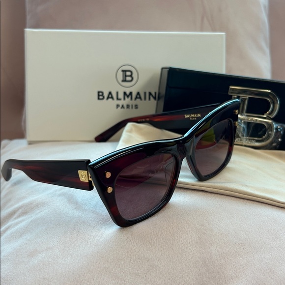 Balmain Paris Sunglasses – Tortoise Shell with Gold Detail